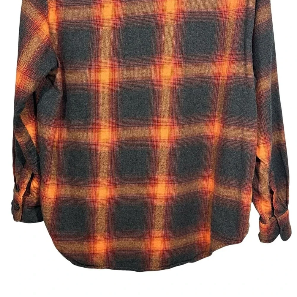 Old Navy Womens The Boyfriend Flannel Shirt Size‎ M ASO Swiftie Evermore Country